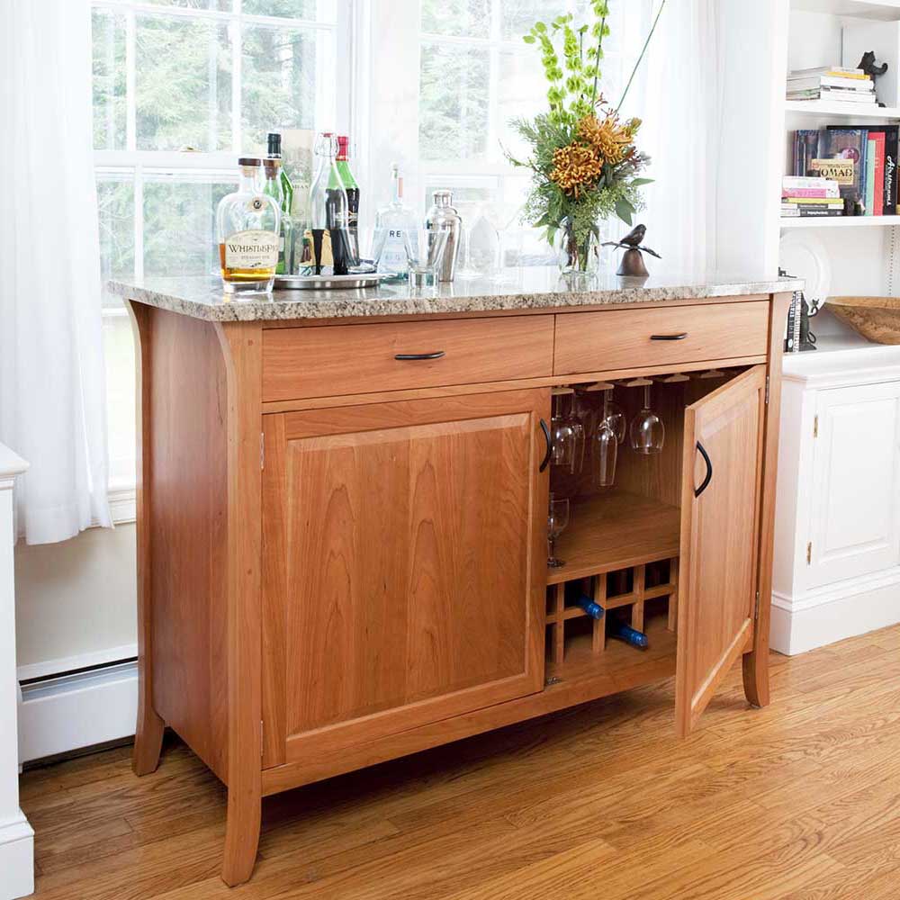 Vernon WIne Buffet in solid walnut