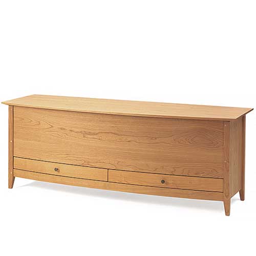 contemporary solid wood bedroom blanket chest