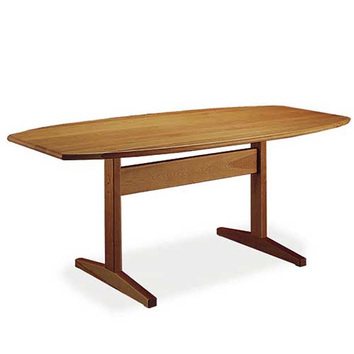 Solid cherry wood dining table handcrafted in VT