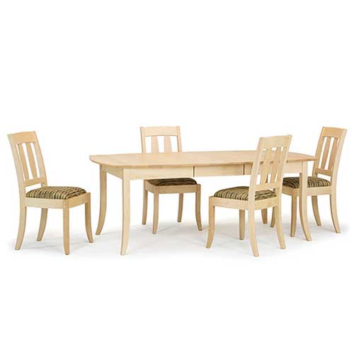 Vermont solid wood dining room extension tables