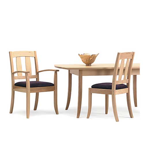 solid wood dining room furniture handcrafted in VT