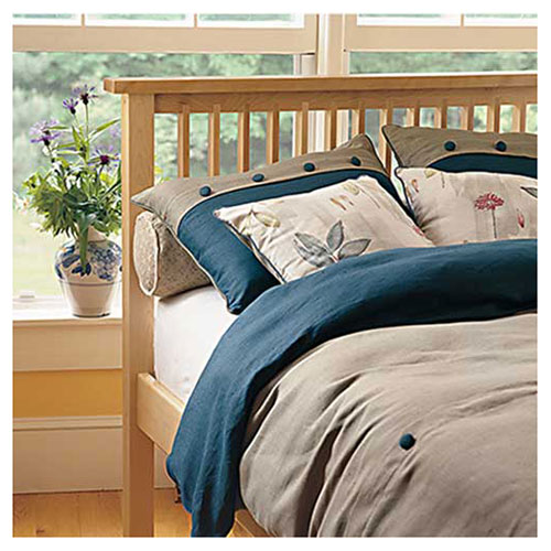 Arts & Crafts Mission style bed in solid wood
