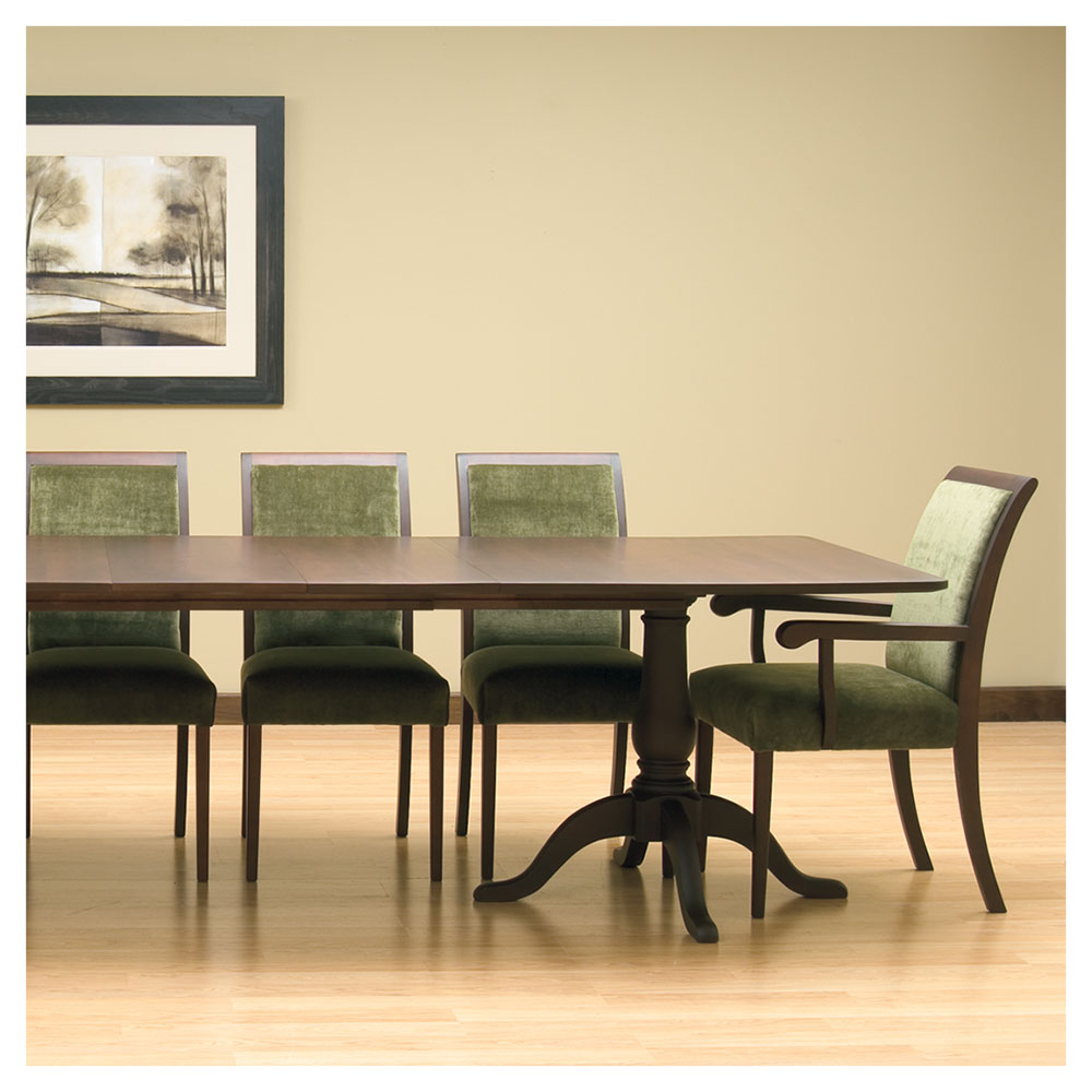 Vermont solid wood dining room extension table