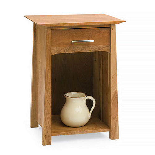 Solid wood Asian style night table from Vermont
