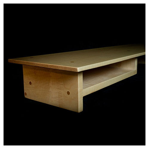 mt abraham desk shelf in maple