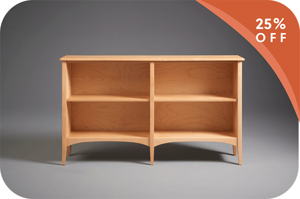 simple 4 section bookcase